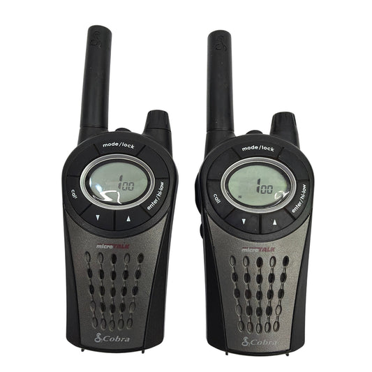 Cobra microTALK PR3850 Two-Way Radios Set of 2 Black