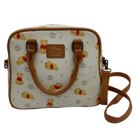Disney Loungefly Winnie the Pooh Cream Tan Satchel Crossbody Bag