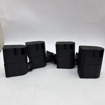 Lot of 4 Bose Cube Satellite Speakers With Wall Mount Brackets Tested Working