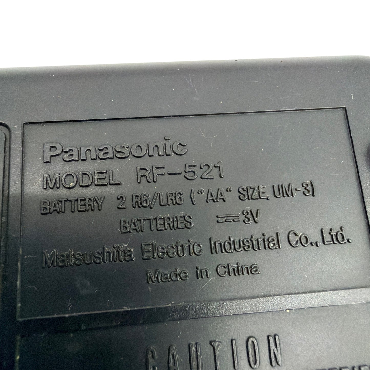 Panasonic RF-521 Portable AM/FM Pocket Radio Black Tested Working