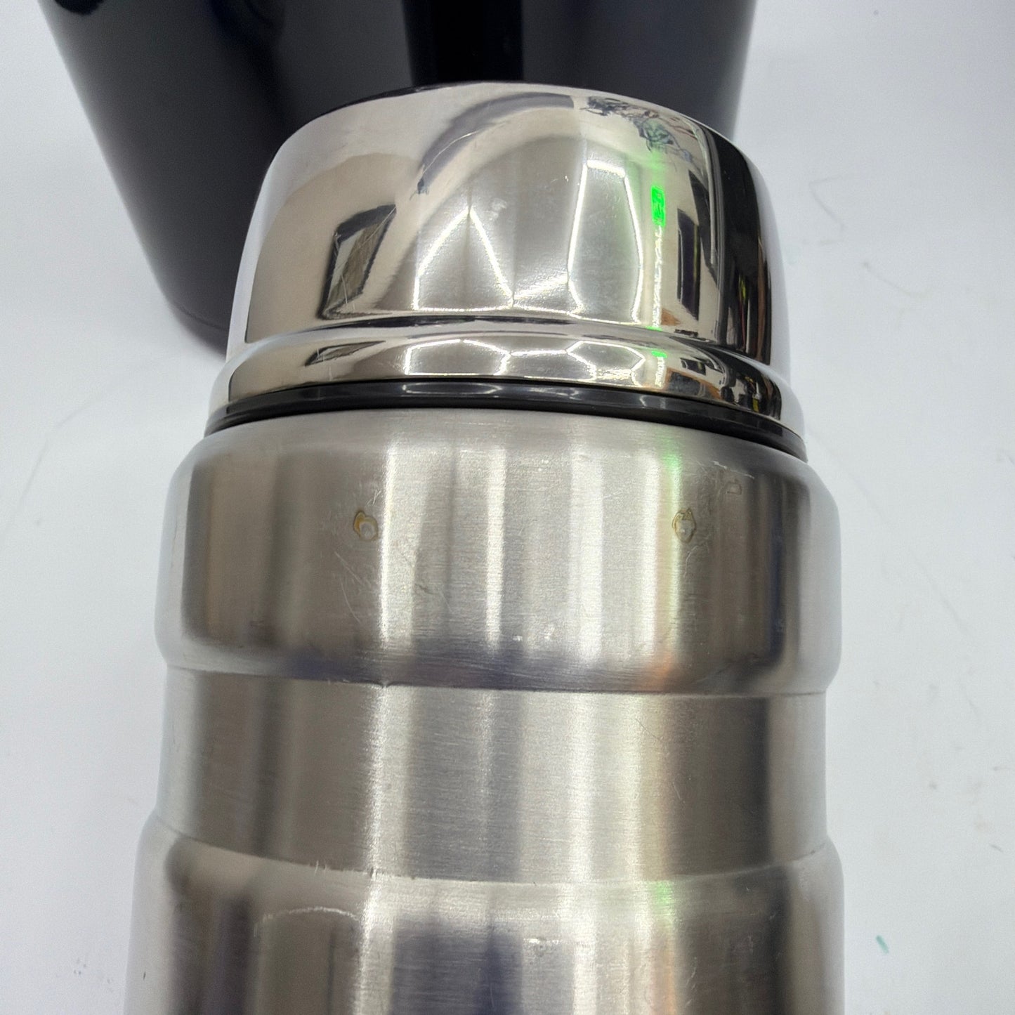 Thermos Insulated Bottle and Food Jar Lot of 3 Black and Stainless