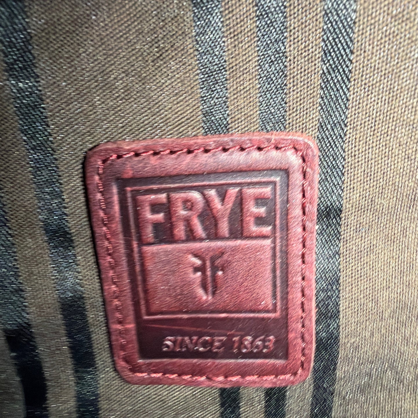 Frye Oxblood Burgundy Leather Satchel Handbag with Shoulder Strap