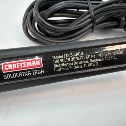 Craftsman 113.540410 30W Soldering Iron 120V Tested Working