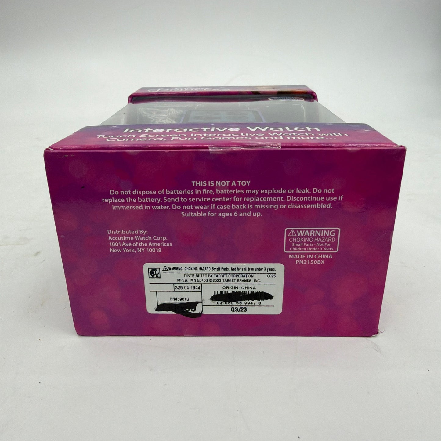 Accutime Disney Princess Interactive Touchscreen Watch PN2150BX Purple