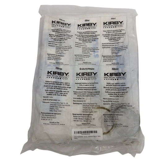 Kirby Micron Magic Universal Vacuum Filter Bags 6-Pack F-Style & Twist-Style