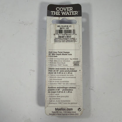 Blue Fox Vibrax Mid Depth Inline Spinner BFF1 RT Size 1 1/8 oz 4g