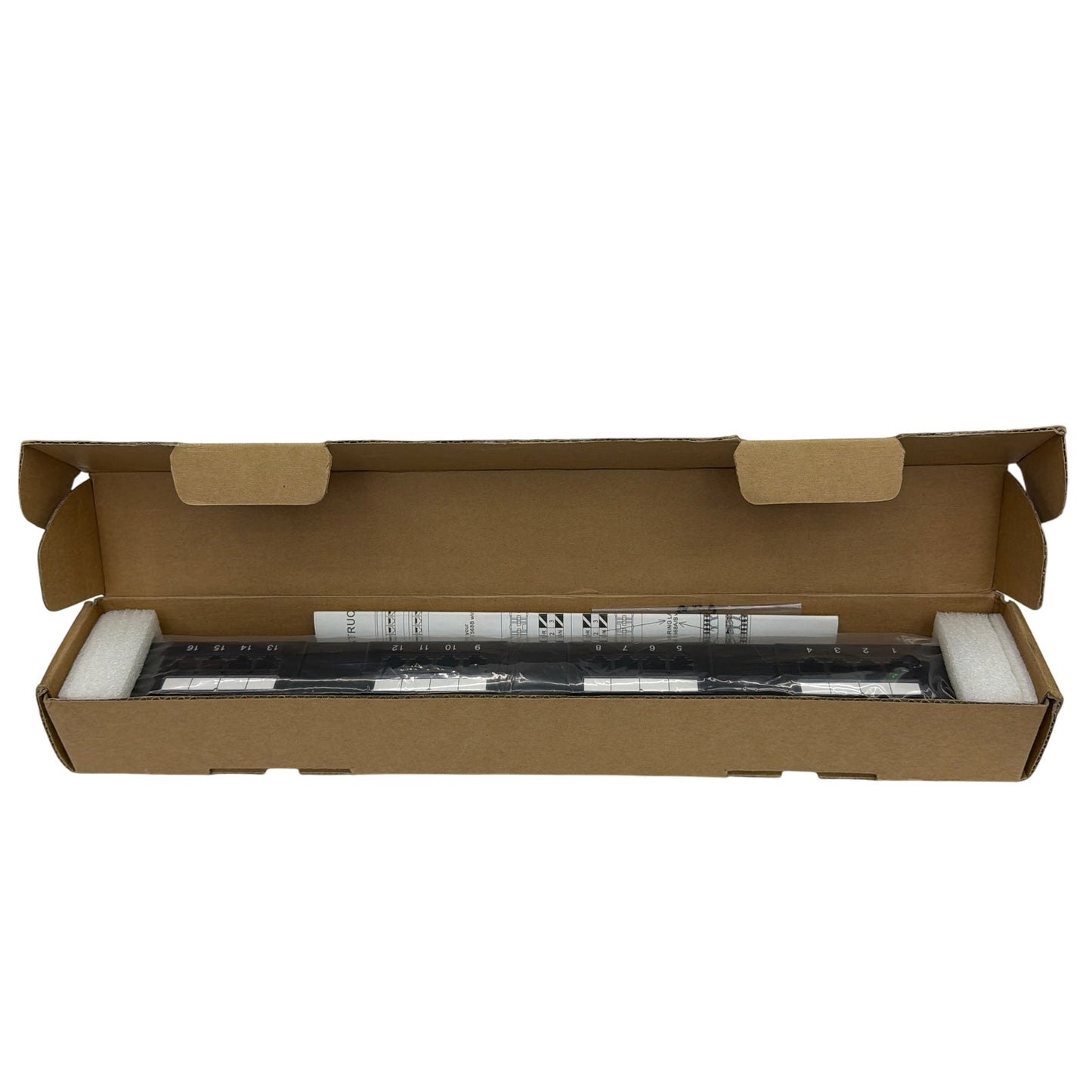 Cables To Go 03851 CAT5e 110‑Type Patch Panel, 16‑Port (Open Box)