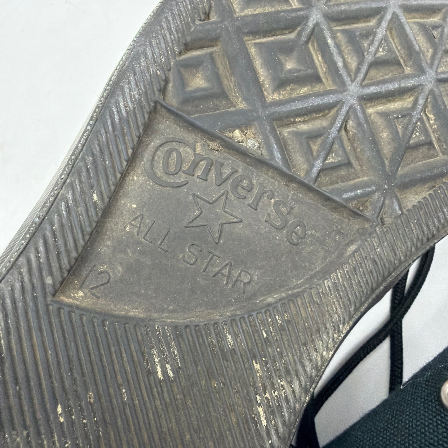 Converse Chuck Taylor All Star Low Top Triple Black Canvas Sneakers Mens 12 1538