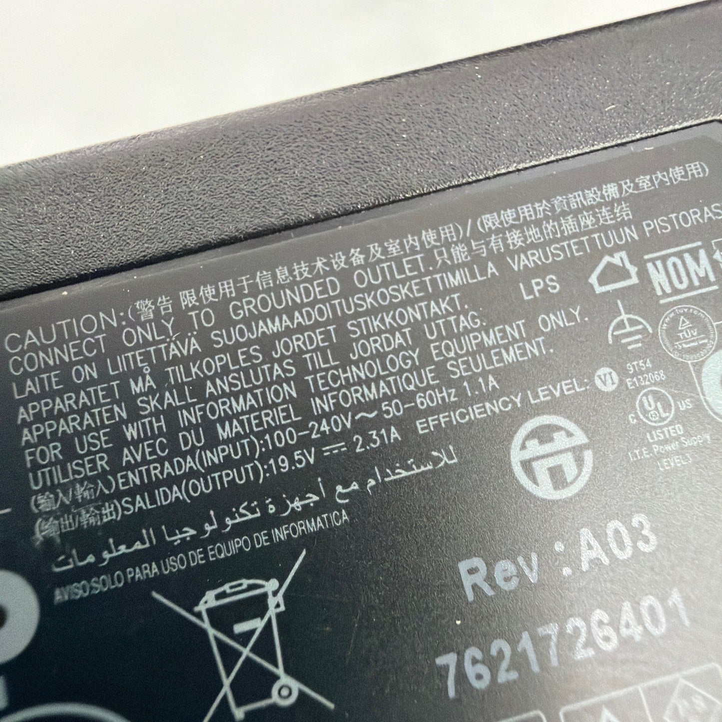 Genuine HP 45W Laptop AC Adapter Charger 19.5V 2.31A Blue Tip 741727-001