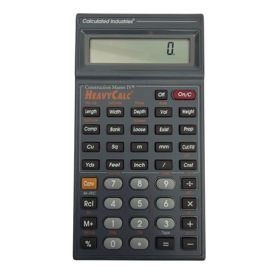 Calculated Industries Construction Master IV HeavyCalc Calculator Model 4315 v1.