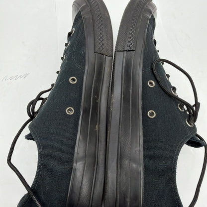 Converse Chuck Taylor All Star Low Top Triple Black Canvas Sneakers Mens 12 1538