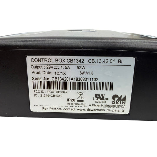 OKIN CB1342 Adjustable Bed Control Box CB.13.42.01 BL 29V Untested