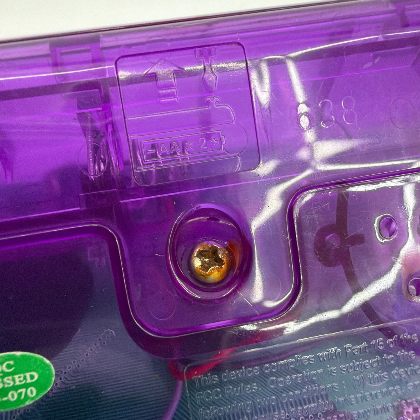 Radica 20Q Handheld Electronic Game Purple Tested Working