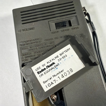 Radio Shack Realistic Weatheradio 12-151A Crystal Controlled Weather Radio 3-Ch.