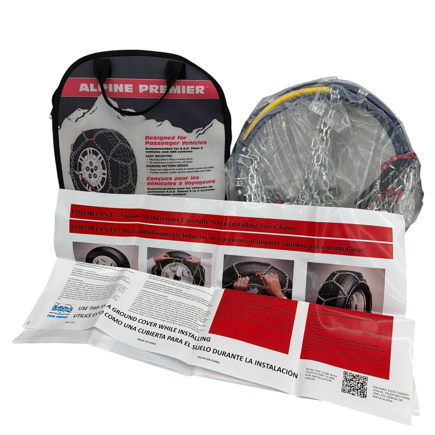 Laclede Alpine Premier 1555 Passenger Tire Chains 15"–19" Rim Les Schwab New