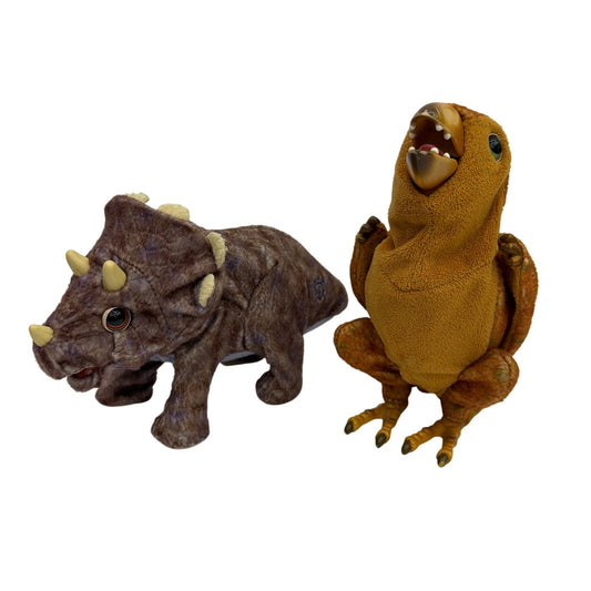 Playskool Hasbro Kota & Pals Hatchlings Triceratops and Pterodactyl Plush Lot