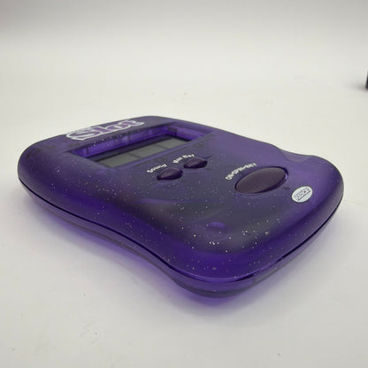 Radica Pocket Slot Handheld Electronic Game Translucent Purple Tested Working