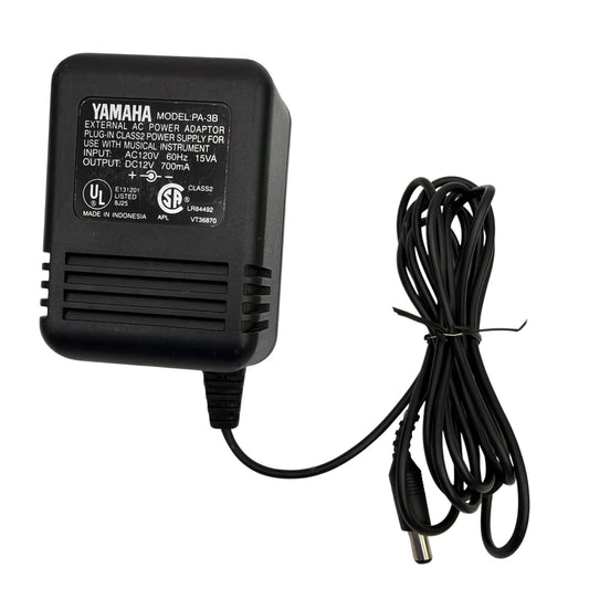 Yamaha PA-3B 12V 700mA Keyboard AC Power Adapter OEM Black