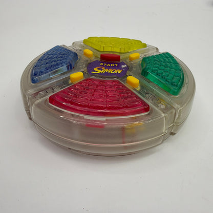 Hasbro Simon Electronic Memory Game Clear Translucent Tested Working