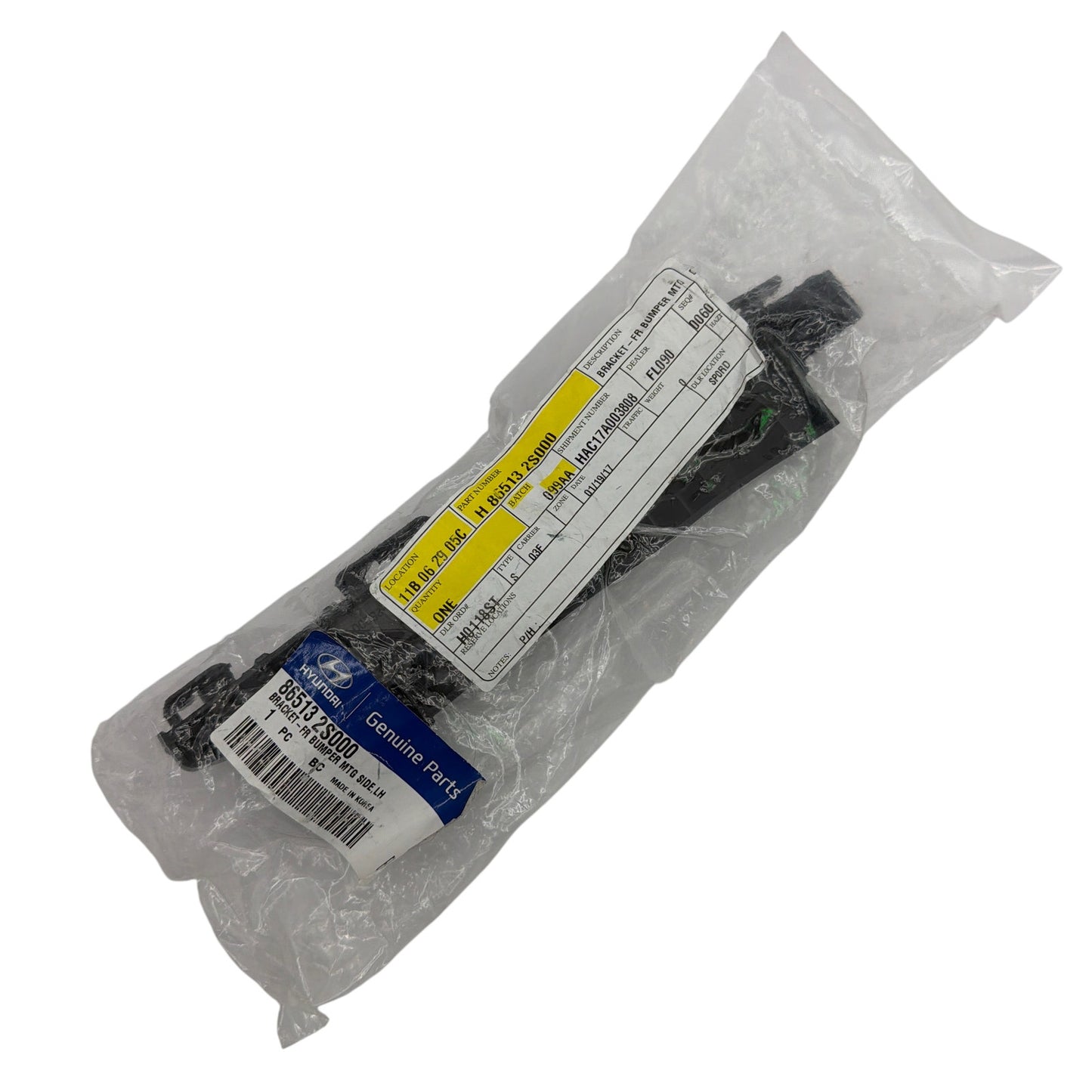 Hyundai 86513-2S000 Front Bumper Mounting Side Bracket LH OEM