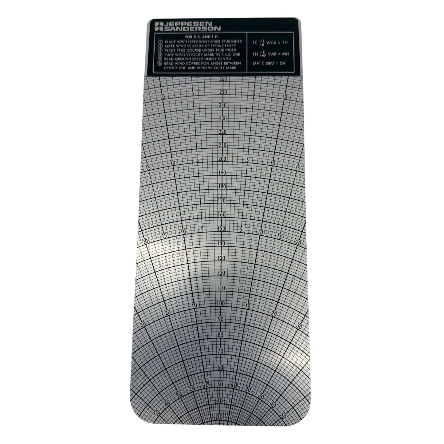 Jeppesen Sanderson Flight Computer Slide Graphic Computer With Case and Manual