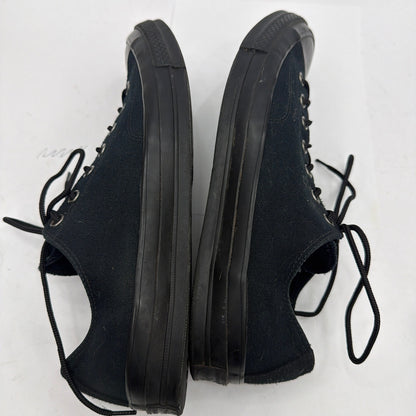 Converse Chuck Taylor All Star Low Top Triple Black Canvas Sneakers Mens 12 1538