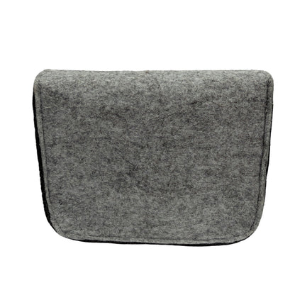 Logitech Logi Gray Felt Travel Pouch Case 7x5x2.5 in