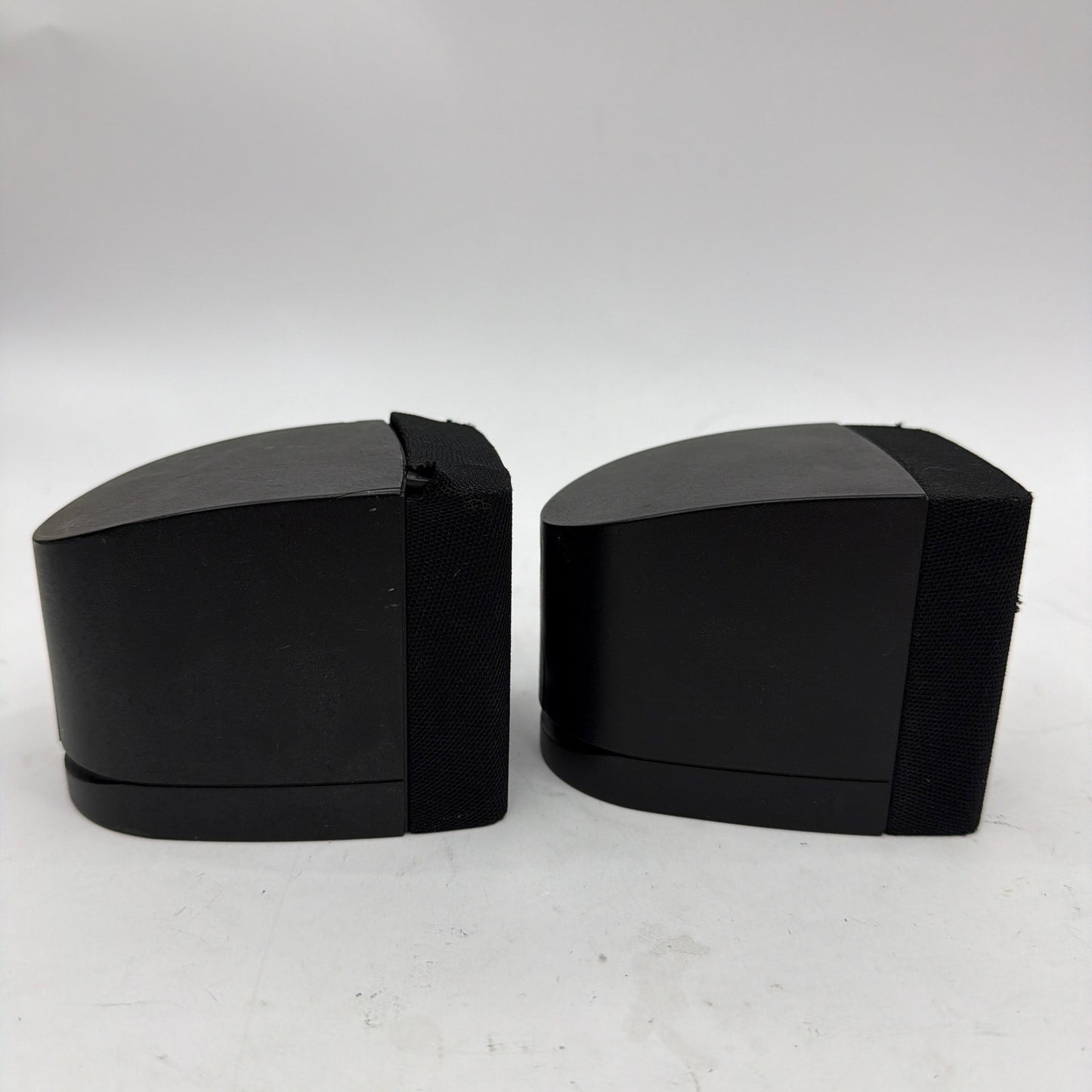 Bose Black Cube/Satellite Speakers Pair Tested Working Grilles Broken