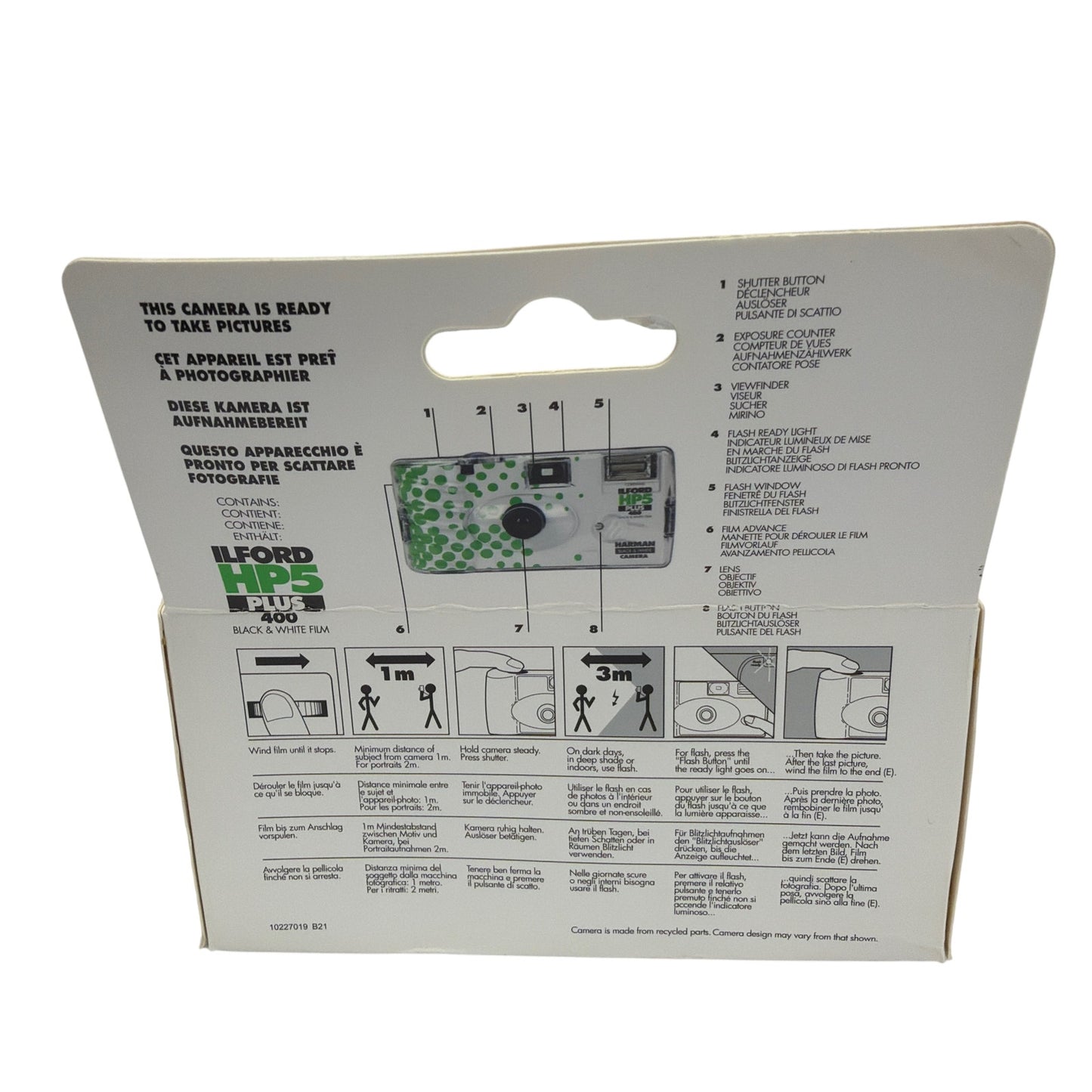 Harman Ilford HP5 Plus 400 B&W Single Use 35mm Camera 27 Exp APR 2026