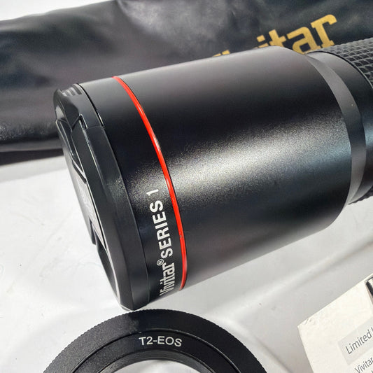 Vivitar Series 1 500mm f/8 Telephoto Lens T-Mount with T2-EOS Adapter