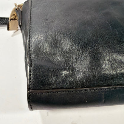 Kate Spade New York Black & Cream Leather Bow Crossbody Bag