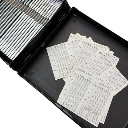 Vintage Duplicate Bridge Tournament Set – 36 Aluminum Boards, 16 Table Cards