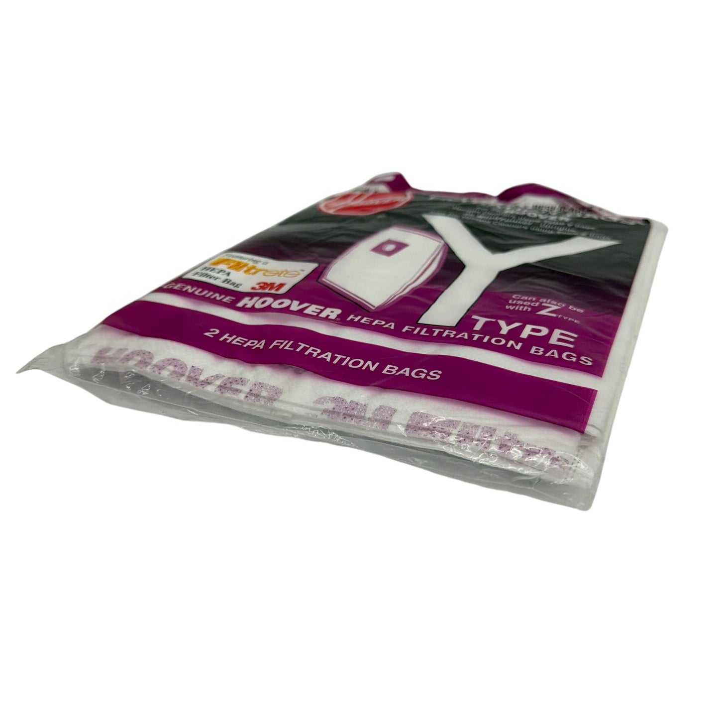 Hoover Genuine Type Y HEPA Filtration Vacuum Bags 2-Pack 4010801Y
