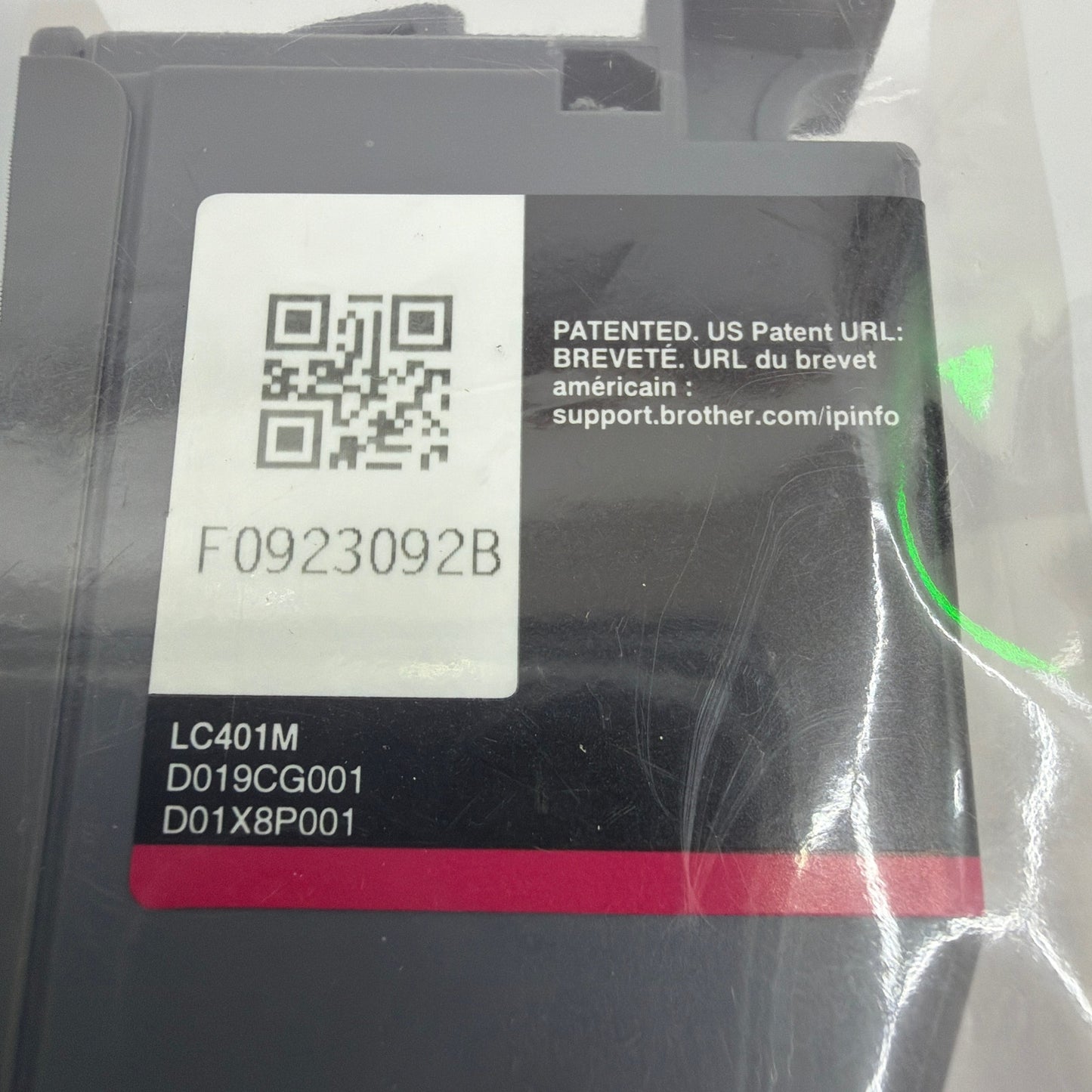 Brother LC401M Magenta Standard Yield Ink Cartridge Genuine OEM