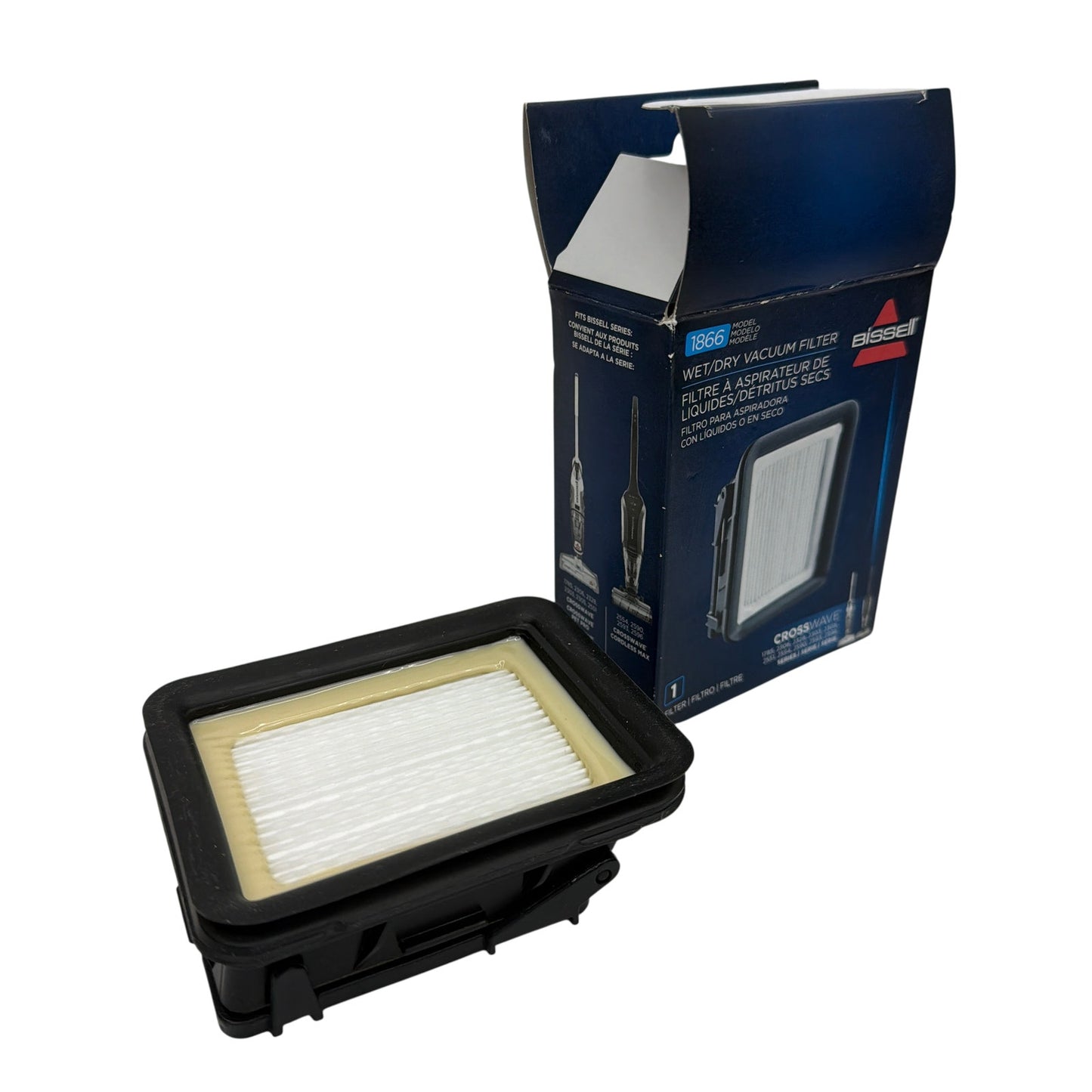 BISSELL 1866F CrossWave Wet/Dry Vacuum Filter Replacement 1-Pack