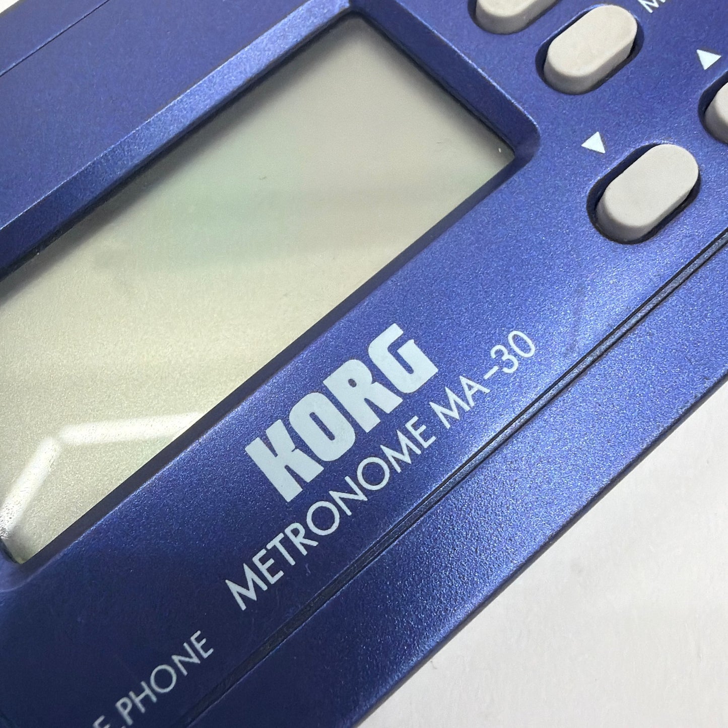Korg MA-30 Digital Metronome Blue Tested Working No Batteries
