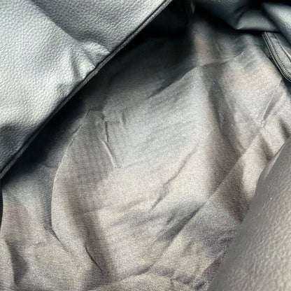 FunnyFuzzy Faux Leather Dog Car Seat Booster Bed with Straps Black/Gray