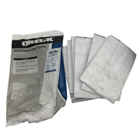 Oreck HEPA Filtration Odor Fighting Vacuum Bags Type CC CCPK80H Lot of 7