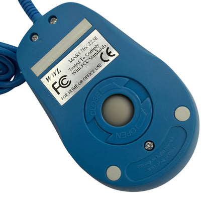 Vintage Disney Mickey Mouse Blue PS/2 Wired Computer Mouse WWL Model 2238