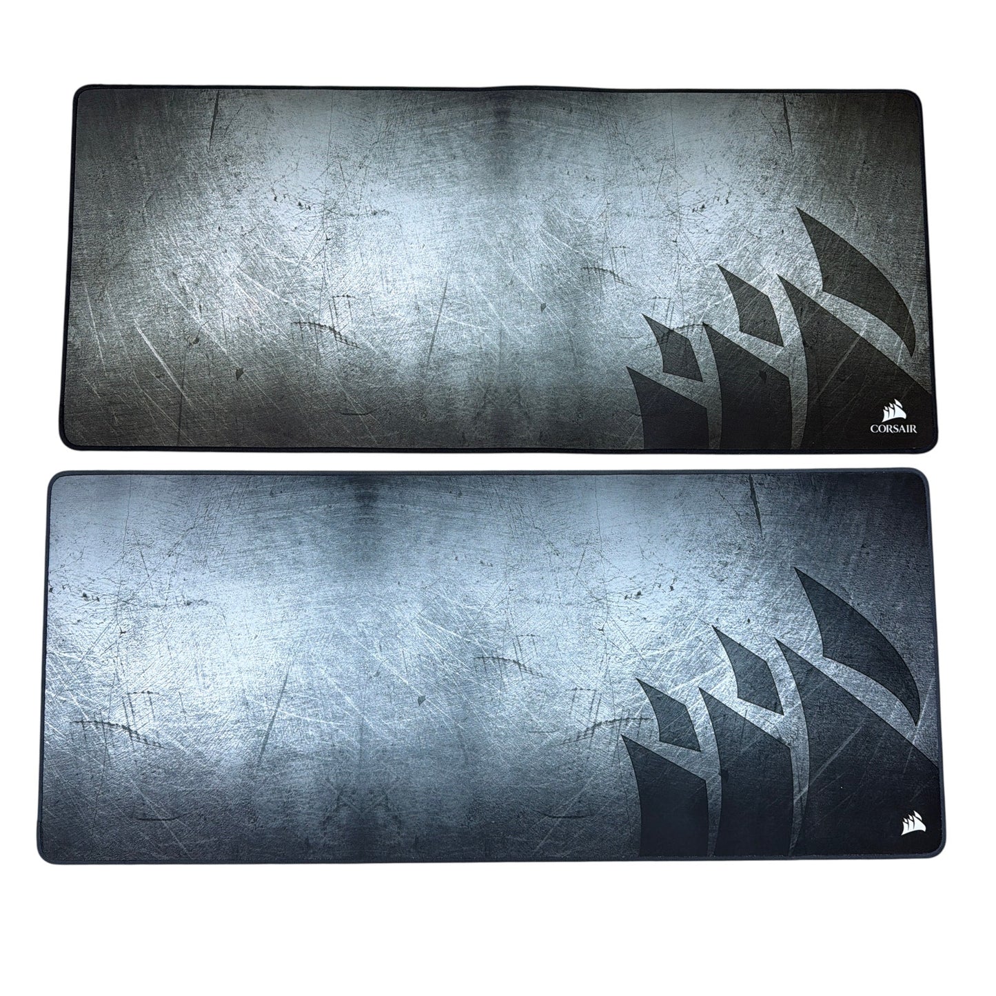 Lot of 2 Corsair Extended Mouse Pads 36x16 in Gray/Black Mixed Models