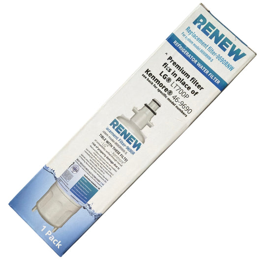 Renew 9690RNW Refrigerator Water Filter Compatible with LG LT700P / Kenmore