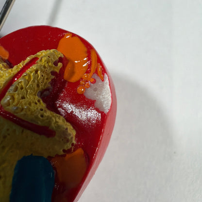 Beach Flip Flop Resin Photo/Memo Holder with Metal Clip 5.25in