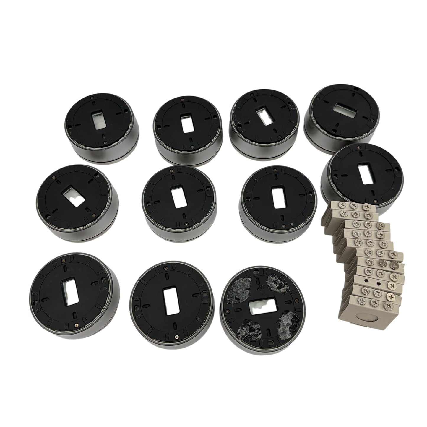 Lot of 11 Nest Learning Thermostat 1st Gen Model 01A Silver – Pulled from Use