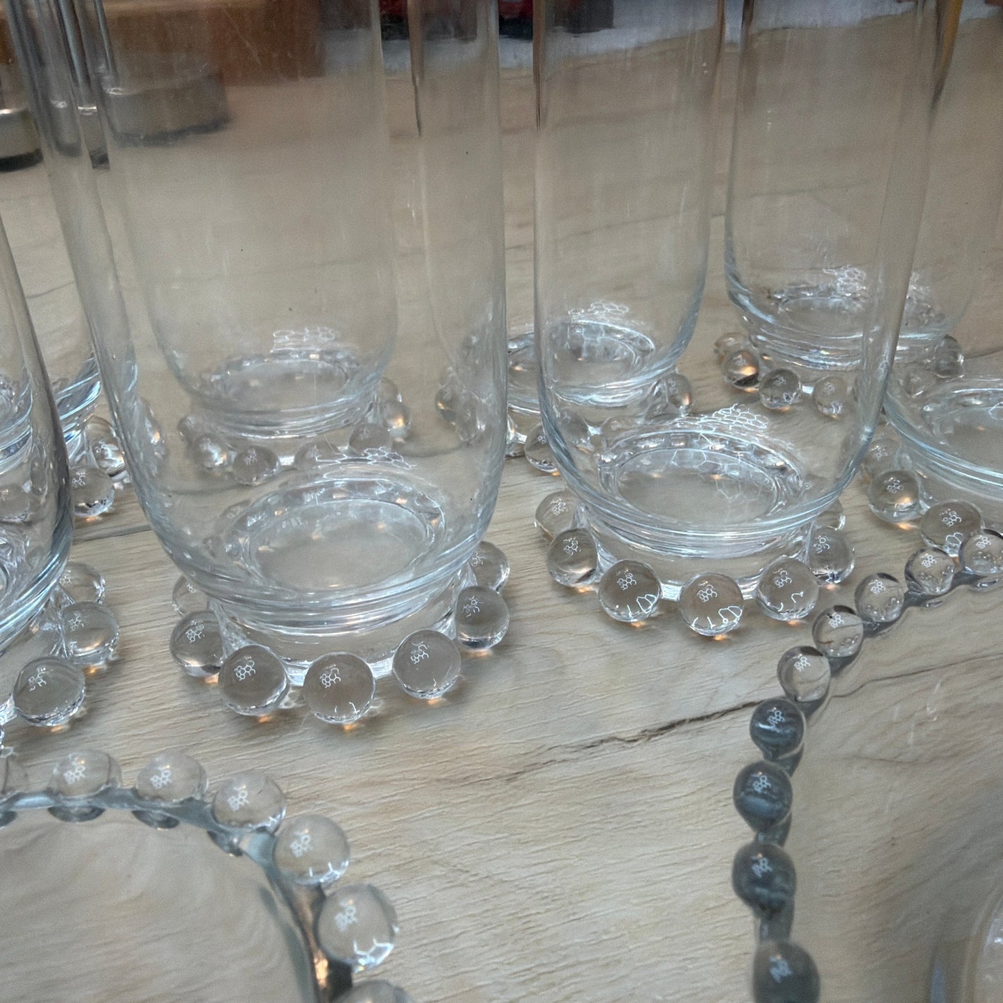 Large Vintage Imperial Glass Candlewick Clear Glassware Mixed Lot