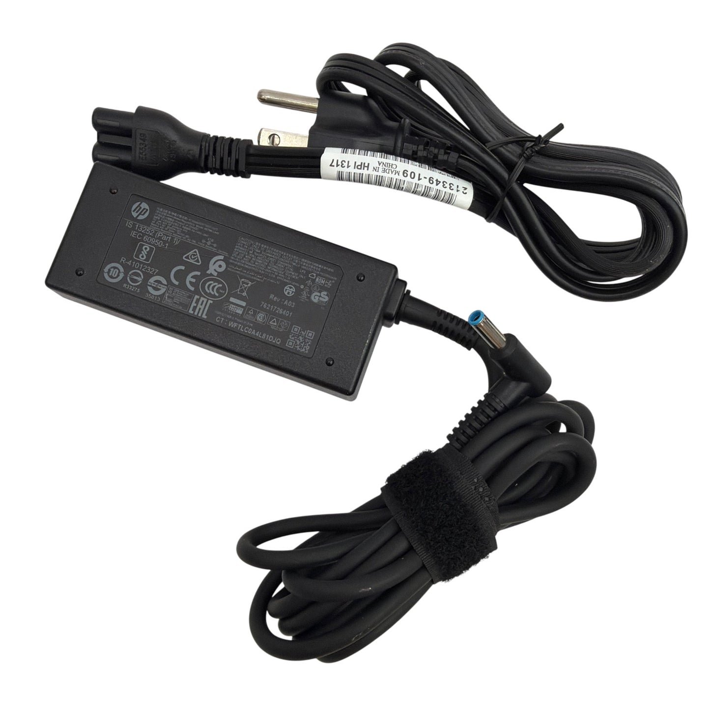 Genuine HP 45W Laptop AC Adapter Charger 19.5V 2.31A Blue Tip 741727-001