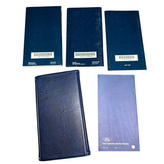 1994 Ford Club Wagon Owner Manual Set w/ Case, Warranty & Maintenance Books