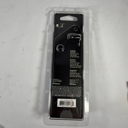 Skullcandy Jib Wired In-Ear Earbuds with Mic and Remote Black S2DUYK-343