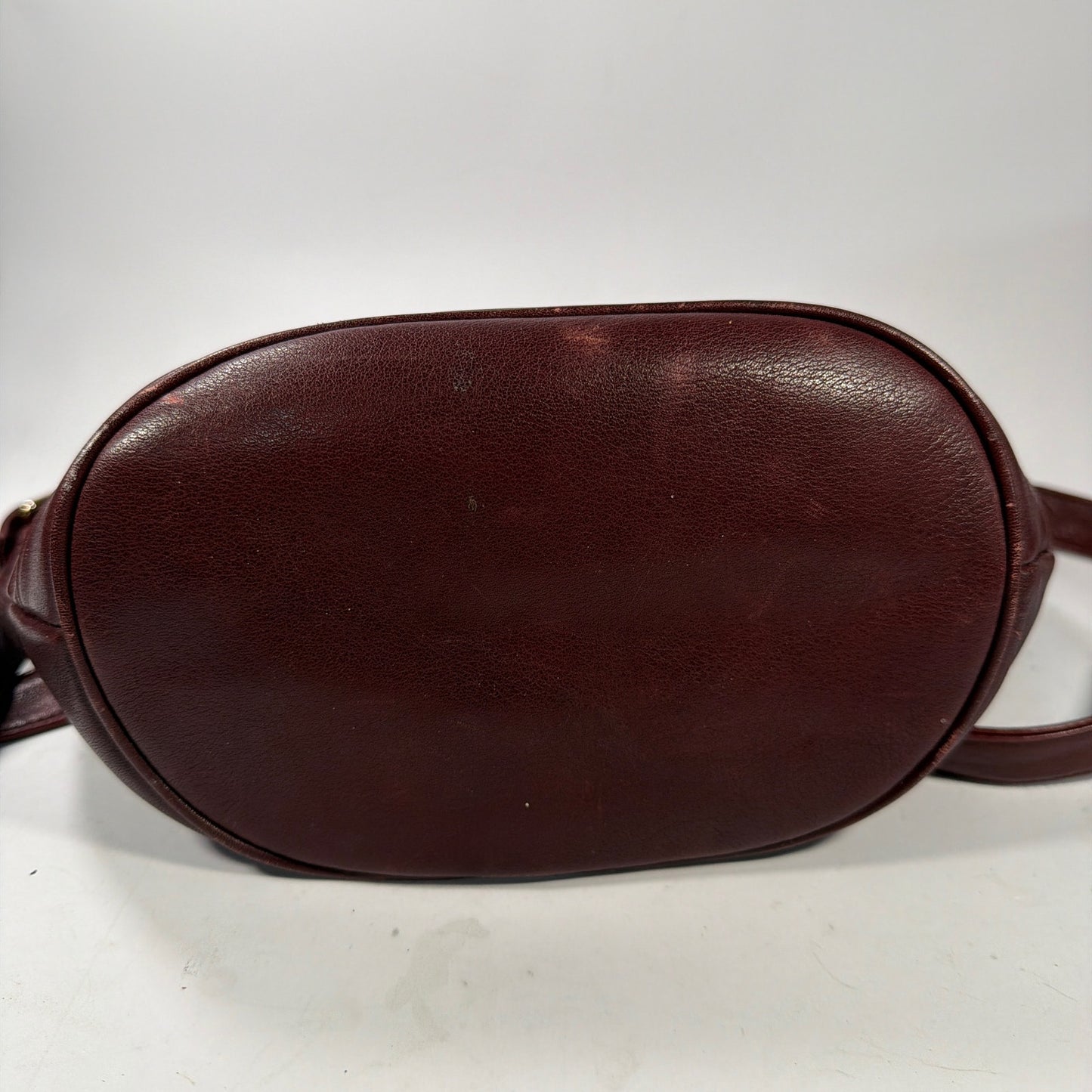 Etienne Aigner Genuine Leather Burgundy Hobo Shoulder Bag