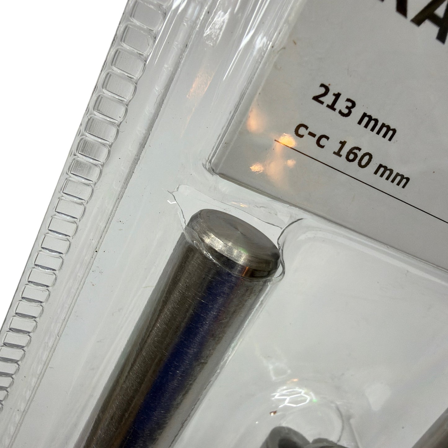 Lot of 2 IKEA KALLRÖR Stainless Steel Handles 213 mm 160 mm CC 503.570.02