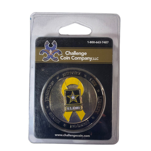 Challenge Coin Company U.S. Army Yellow Ribbon Challenge Coin Sealed